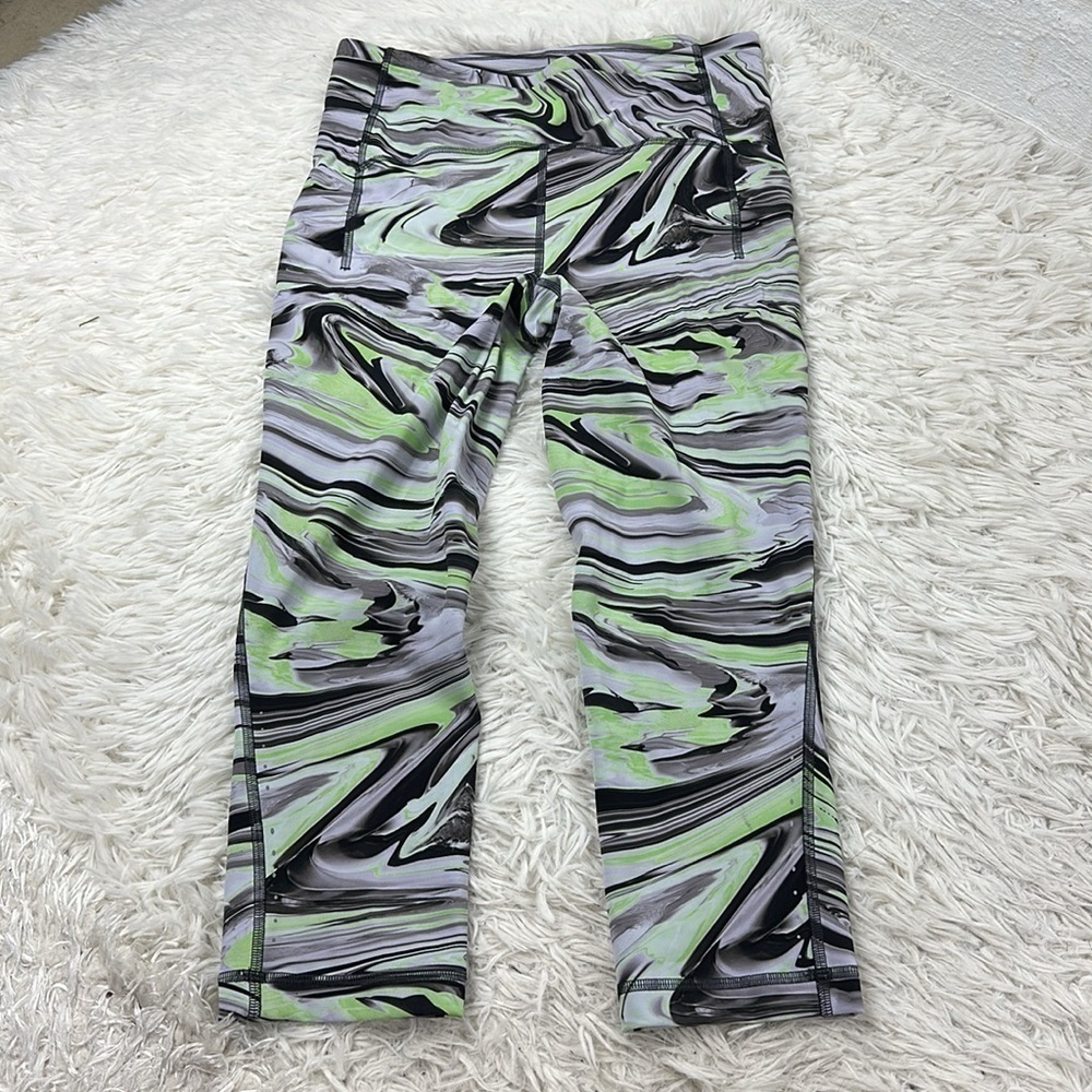 Lululemon Swift Speed High-Rise Crop 21" Paint Glide Warp Multi